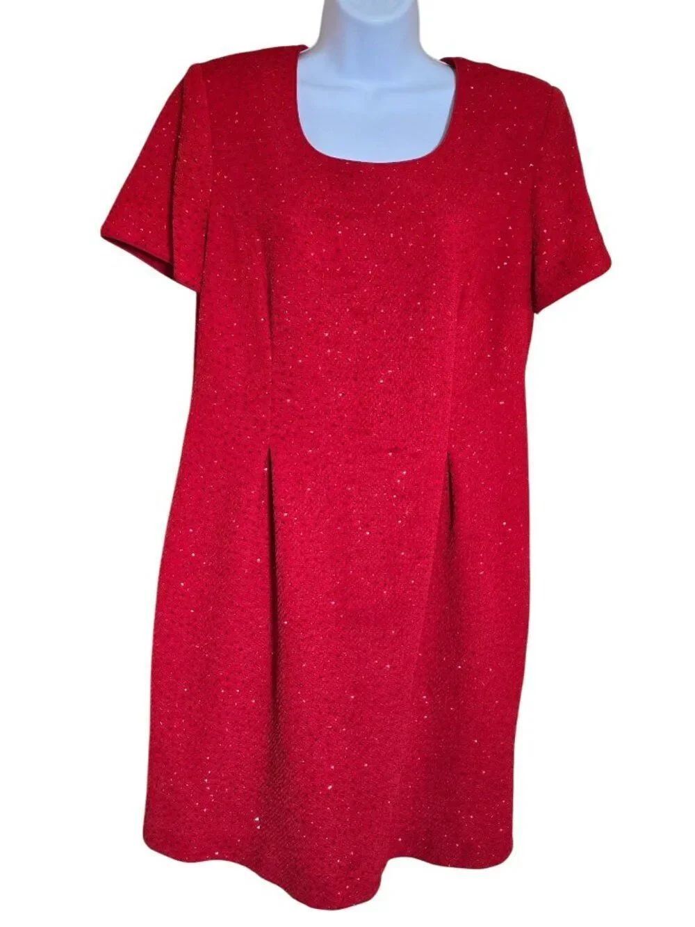 Red Glitter Sequin Dress Sparkly Style party dress out with the girls date love